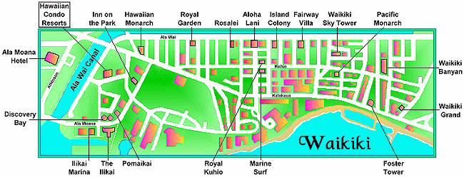 Waikiki Map.